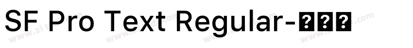 SF Pro Text Regular字体转换